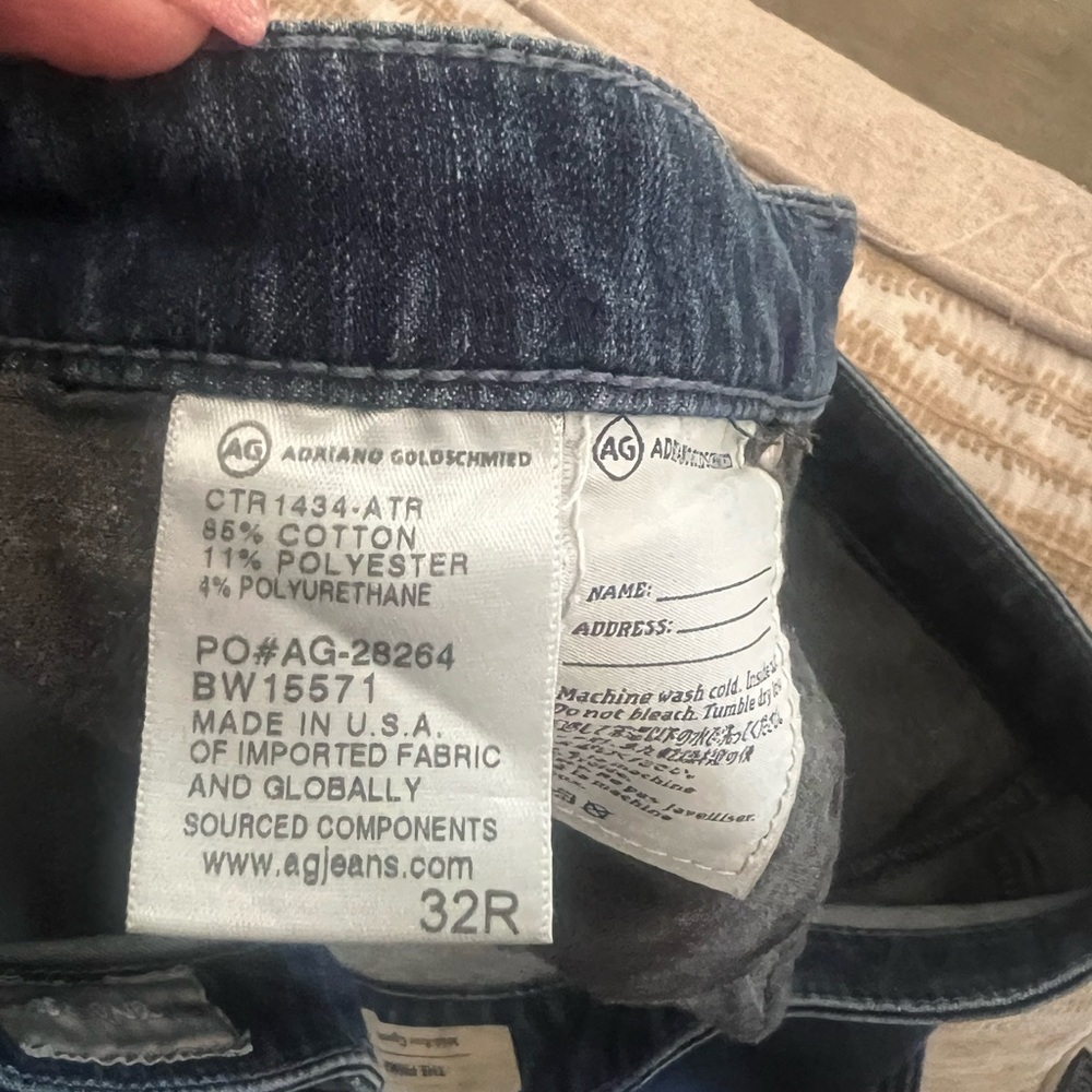 AG‎ Contour 360 The Prima Mid Rise Cigarette Dark Denim 32 R - Picture 6 of 6
